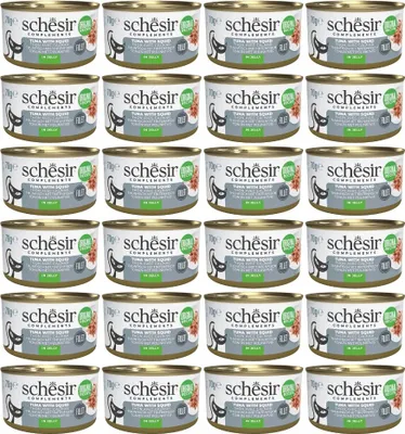 Produktbild von SCHESIR Complements Tuna with squids in jelly - nassfutter für Katzen - 70g