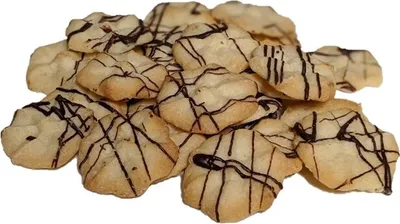 Produktbild von Vestakorn Spritzgebäck, feine Weihnachtskekse mit eleganter Schokoladenverzierung, 200g
