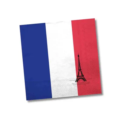 Produktbild von Frankreich Eifelturm Servietten  ( 20 Stück)