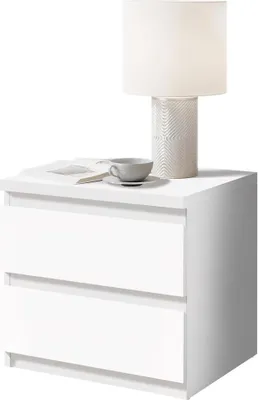 Produktbild von Nachttisch Nachtkonsole Nako Nachtkommode "Olli II" Weiß