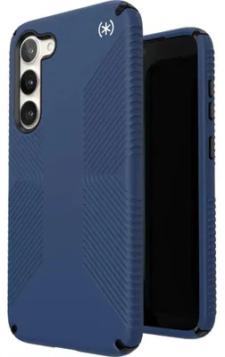 Produktbild von Speck Presidio2 Grip - Rutschfestes Gehäuse für Samsung Galaxy S23+ (Küstenblau/Schwarz)