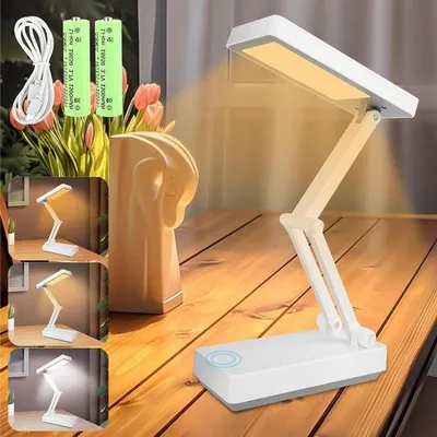 Zdjęcie produktu dla Składana lampka stołowa LED z akumulatorem 3000 mAh i sterowaniem dotykowym