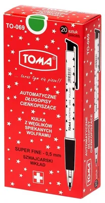 Zdjęcie produktu dla TOMA Długopis automatyczny S-fine zielony
