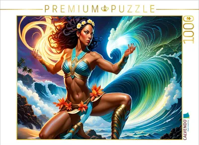Produktbild von CALVENDO Puzzle Ein Motiv aus dem Kalender Die Wellenbezwinger | 1000 Teile Lege-Größe 64x48cm Foto-Puzzle für glückliche Stunden