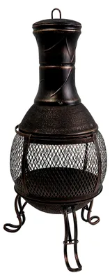 Produktbild von Feuerkorb Mexiko I Gusseiserne Feuerschale inkl. Feuerhaken I Feuerstelle Outdoor I Stabile Feuertonne für den Garten & Terrasse