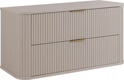 Produktbild von Rodan | Badezimmerschränke 100cm | Beige Matt - Holz | B/H/T 100/52/41cm | ELEGANCE | Waschbeckenunterschrank, Badmöbel, Unterschränke, Waschtisch