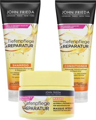 Produktbild von John Frieda Tiefenpflege+Reparatur Shampoo&Conditioner&Maske je 250 ml