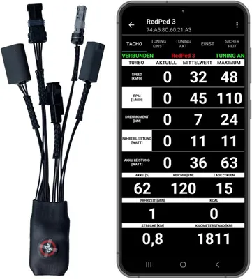 Produktbild von RedPed 3 für Bosch Gen2 bis Gen4 E-Bike Tuning mit App (NICHT Bosch Smart) eBike