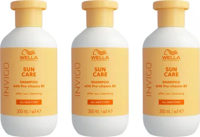 Produktbild von Wella Invigo Sun Care 3 x 300 ml Haarshampoo After Sun Shampoo Set