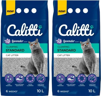 Produktbild von Calitti Standard Lavendel - Lavendelduft klumpendes Bentonit-Katzenstreu 10L
