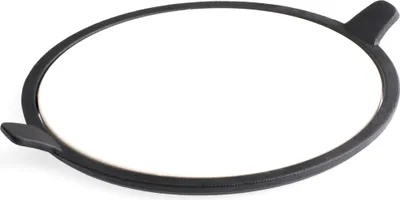 Produktbild von tepro Grillzubehör Pizzastein-Einleger, Pizzastein aus Cordierit ca. 28,5 cm Ø, Rost in Rost System rund 57 cm Ø