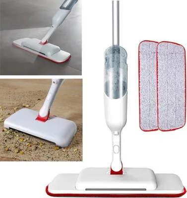 Produktbild von Tapijtreiniger mit integrierter Wischmaschine, schnell für Reinigung, Stomerij, Haushaltshilfe, Wischmop mit 3 wechselbaren Mikrofaserbürsten