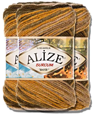 Obrázok produktu pre Alize 3x 100 g Burcum Batik vlna s farebným prechodom, háčkovanie, pletenie (5850)