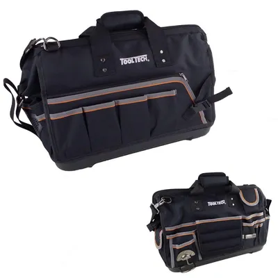 Produktbild von Werkzeug Schultertasche 49x25x33cm Nylon schwarz Werkzeugtasche Reißverschluss