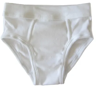 Produktbild von HERMKO 2840 Jungen Slip mit Weichbund aus reiner Baumwolle, Farbe:weiß, Größe:128