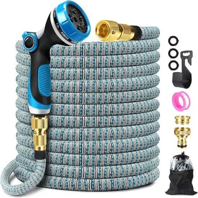 Obrázok produktu pre Rozťahovateľná záhradná hadica 15 m, 4-vrstvová, s latexovým jadrom