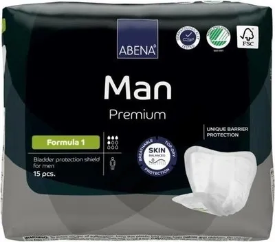 Image de ABENA Man Premium Formula 1 - 24 paquets de 15 protections