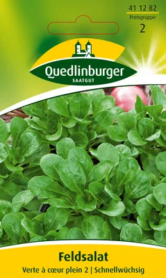 Produktbild von Feldsalat Dunkelgrüner vollherziger 2 | Feldsalatsamen von Quedlinburger