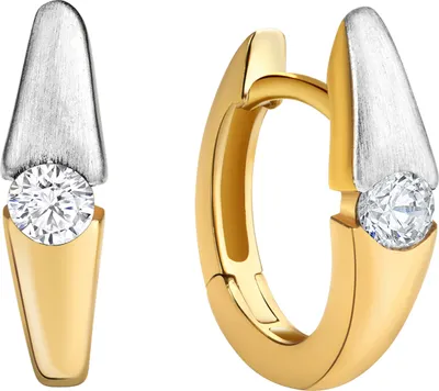 Produktbild von Celesta Gold Ohrring 375/- Gelbgold 2farbig Zirkonia