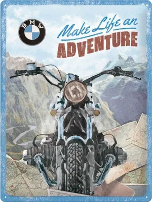 Produktbild von Nostalgic-Art - Blechschild 30 x 40 cm - BMW - Make Life an Adventure