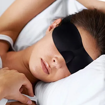 Produktbild von Schlafmaske Augen schlafende Männer Frauen Kinder - 3D -Ohrstöpsel Augen leicht blockieren leichte weiche tolle Reise Unisex Mädchen Jungen Kinder Med