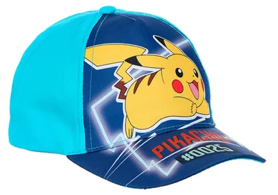 Produktbild von Pokemon Pikachu Cap Kinder Jungen Basecap Größe 52 54, Farbe:Türkis, Größe:54