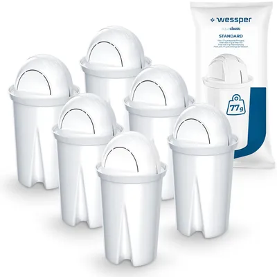 Wasserfilterpatronen AquaClassic, 6 Stück, für BRITA Classic
