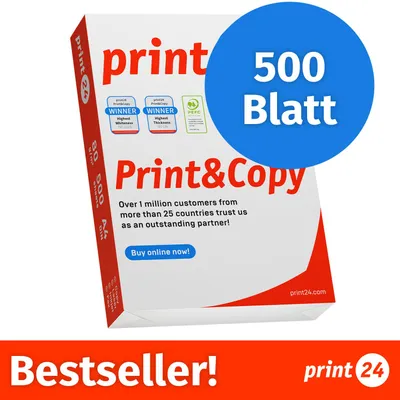 Produktbild von Druckerpapier Kopierpapier 500 Blatt 1 x 500 A4 Premium Hochweiß CIE 160  PEFC