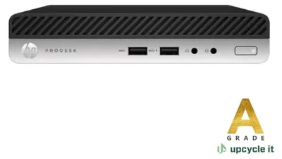 Image de Remettre à neuf un HP ProDesk 400 G4 DM (reconditionné), processeur Intel® Core™ i5 i5-8500T à 2,1 GHz, 8 Go de RAM, 256 Go de stockage, système d'exploitation Windows 11 Pro