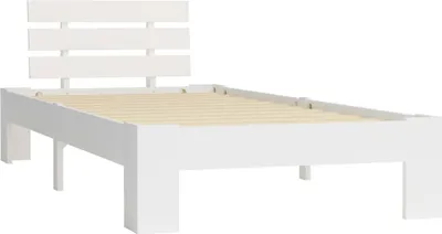 Immagine prodotto di vidaXL Letto in legno massiccio di pino bianco 100x200 cm
