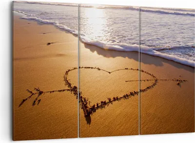 Produktbild von Bild auf Leinwand - Leinwandbild - Sommer Meer Sand Strand - 105x70cm - Wand Bild - Wanddeko - Leinwanddruck - Bilder - Kunstdruck - Wanddekoration - Leinwand bilder - Wandkunst - CE105x70-3163