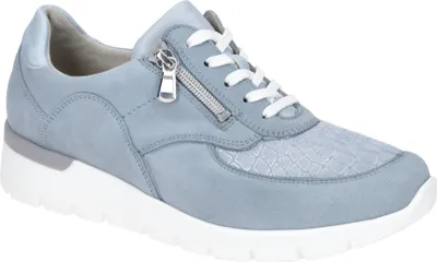 Produktbild von Waldläufer K Damenschuhe - bequeme Schnür- Halbschuhe blau Freizeit NEU