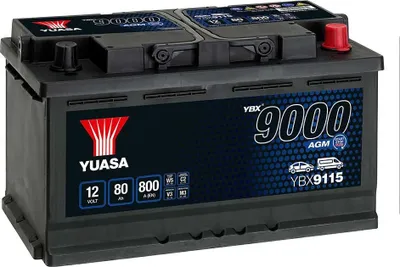 Produktbild von Yuasa 12v 80ah/800a Start&stop Agm B13 Autobatterie One Size