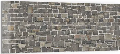 Produktbild von DEQORI Glasbild Echtglas 150x60 cm 'Steinmelodie' Wandbild Bild modern Deko
