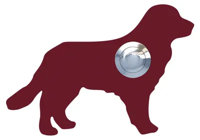 Produktbild von Türklingel Hund ''Balu'' in Rot
