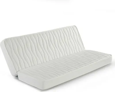 Produktbild von Matratze Clic clac 130x190 cm für Schlafsofa, 13 cm Höhe, Stretch-Stoff mit Sicherheitsumrandung