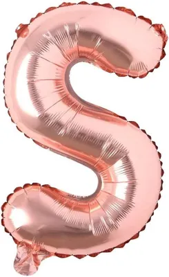 Immagine prodotto di Decorazione Per Festa Di Compleanno, Lettera "S" In Balloon, Rosa, Grande, In Foil, Adatta Per Elio O Aria, 40 Cm