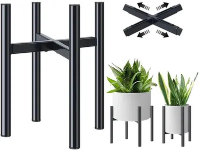 Zdjęcie produktu dla Regulowany metalowy stojak na rośliny do użytku wewnątrz i na zewnątrz