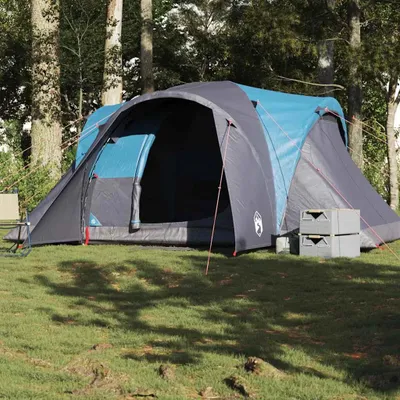Immagine prodotto di vidaXL Tenda familiare a cupola 6 persone Blu Impermeabile