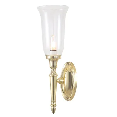 Produktbild von Elstead Dryden LED Wandleuchte G9 41cm Poliertes Messing IP44