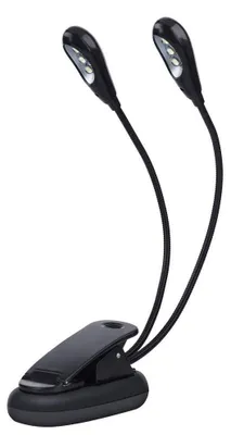 Obrázek produktu pro Klipová lampa, stolní lampa s dvojitou, výškově nastavitelnou rameno, lampa na čtení