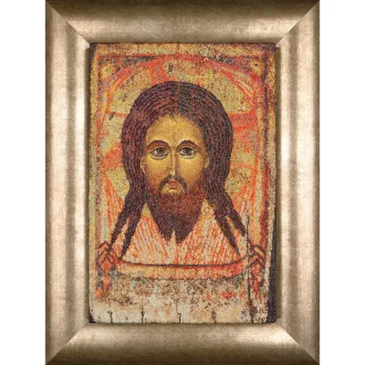 Imagen del producto de Thea Gouverneur kit punto de cruz Holy Face Icon Aida o tela uniforme. Hermoso patrón, paquete completo de bordado de alta calidad con DMC, tela Zweigart y diagrama. Maravillosa decoración del hogar. Ideal como regalo.