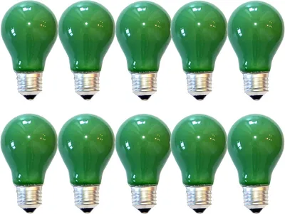 Produktbild von 10 x Glühbirne 15W E27 Grün Glühlampe 15 Watt Glühbirnen Glühlampen