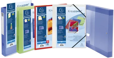 Productafbeelding van EXACOMPTA 58209E EXACOMPTA Register met doorzichtig omslag, polypropyleen, DIN A4, 20 bladen, wit