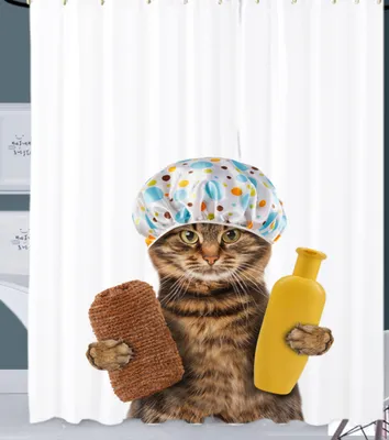 Produktbild von SANILO® Duschvorhang Shower Cat 180 x 200 cm