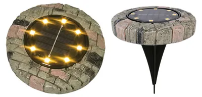 Image de Lampe solaire à LED aspect pierre blanc chaud Lampe de jardin Pierre lumineuse Décoration de jardin