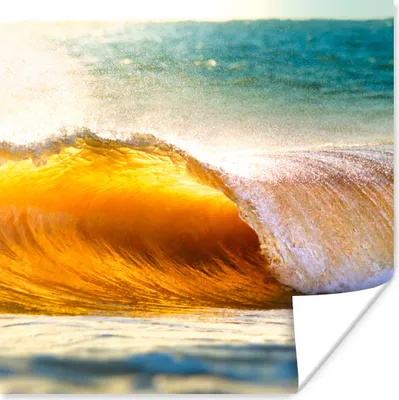 Produktbild von MuchoWow® Poster Strand - Meer - Golf 75x75 cm - Wand Dekoration