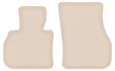 Produktbild von DURBAN Beige Velours-Fußmatten vorne für Mini Countryman F60 Crossover (2017-)