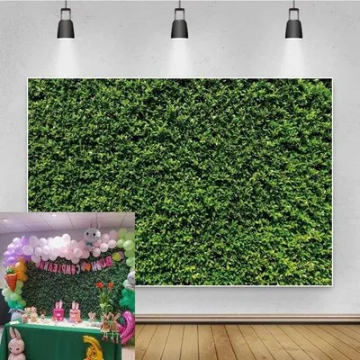 Immagine prodotto di Famanu: Sfondo fotografico con foglie verdi - Decorazione versatile per feste