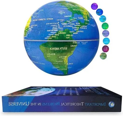 Image de Globe lumineux flottant avec changement de couleur - Décoration pour bureau à domicile